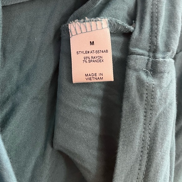 Women's Solid T Luxe Rayon Boat Neck Dolman 3/4 Sleeve With Side Ruched Top - Picture 6 of 7